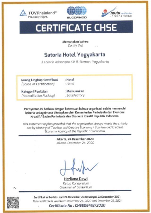 Satoria Yogyakarta - Chse Certified Hotel 4*